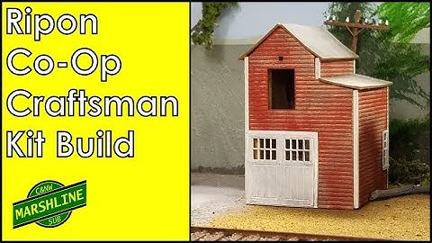 Model Railroad Craftsman Structure Build video 1 of 2 (Ripon Co-Op)