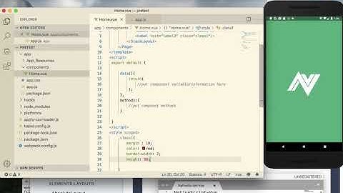 NativeScript Vue (Part-2): basic UI and Layout