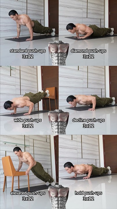 📌6 BEST PUSH-UPS VARIATIONS FOR CHEST GROWTH
