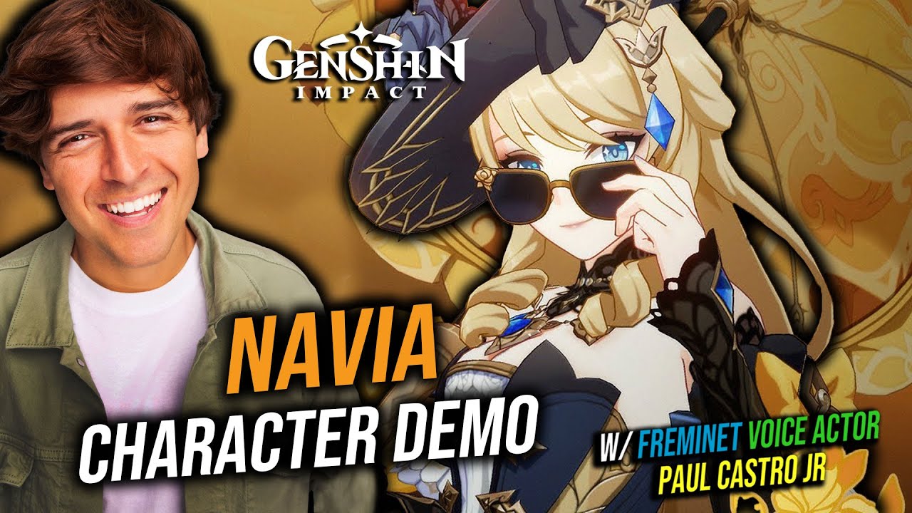 Navia Character Demo: Unofficial Operation Reaction w/ Freminet VA, Paul Castro Jr. | Genshin Impact
