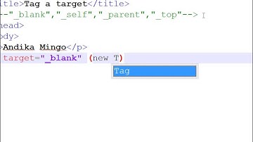 HTML Tag a target  parent