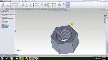 Tutorial Creating Hex Nut in SolidWorks Easy Steps