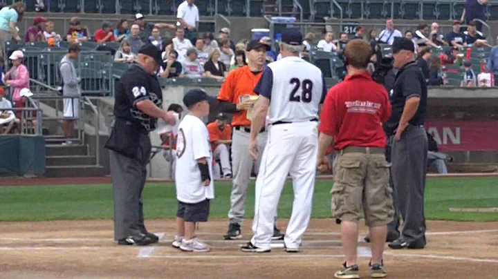 Honorary Bat Kid-Timothy Kaye with Sparky Lyle-7/3...