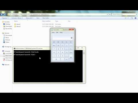DEMO HOW TO OPEN A CALCULATOR FROM COMMAND PROMPT