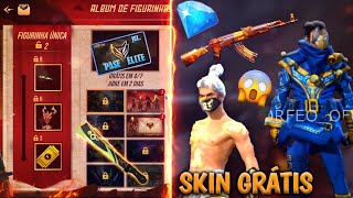 PEGUE 100 DIAMANTES GRÁTIS, COMO COMPLETAR O ALBUM DE FIGURINHAS, PASSE BARATO E NOVA SKIN GRÁTIS FF