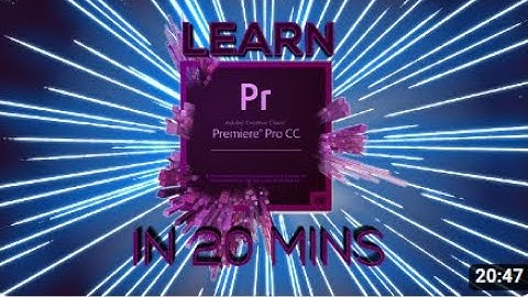 LEARN PREMIERE PRO IN 20 MINUTES ! - Tutorial For Beginners (2021)