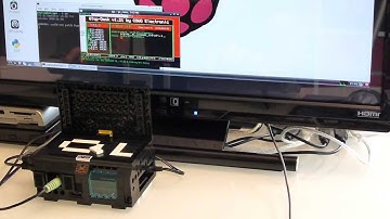 Raspberry Pi running uQLx (Sinclair QL emulator) user interface desktop tasks