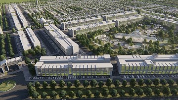 Aerial View of Etihad Town Project by Union Developers