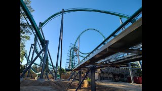 Rapterra at Kings Dominion construction tour 10-9-2024 raw footage