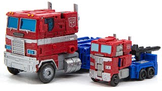 Transformers WFC KINGDOM Core Class Mini Optimus Prime Truck Vehicle Car Robot Toys