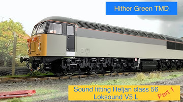 Model trains 194 - Heljan Class 56 DCC Legomanbiffo sound install  Part 1. Parts and speaker mount