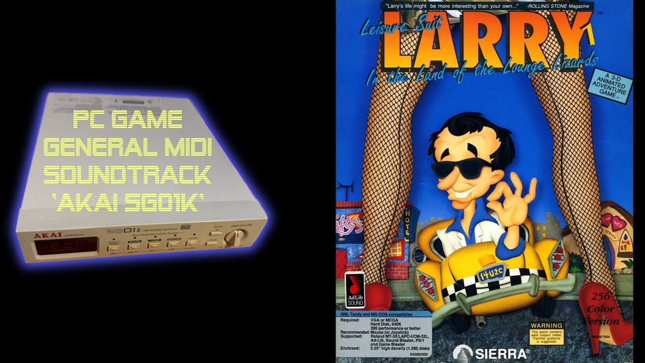 Leisure Suit Larry 1 - In the Land of the Lounge Lizards (1987) - Akai SG01k - MIDI Soundtrack | OST