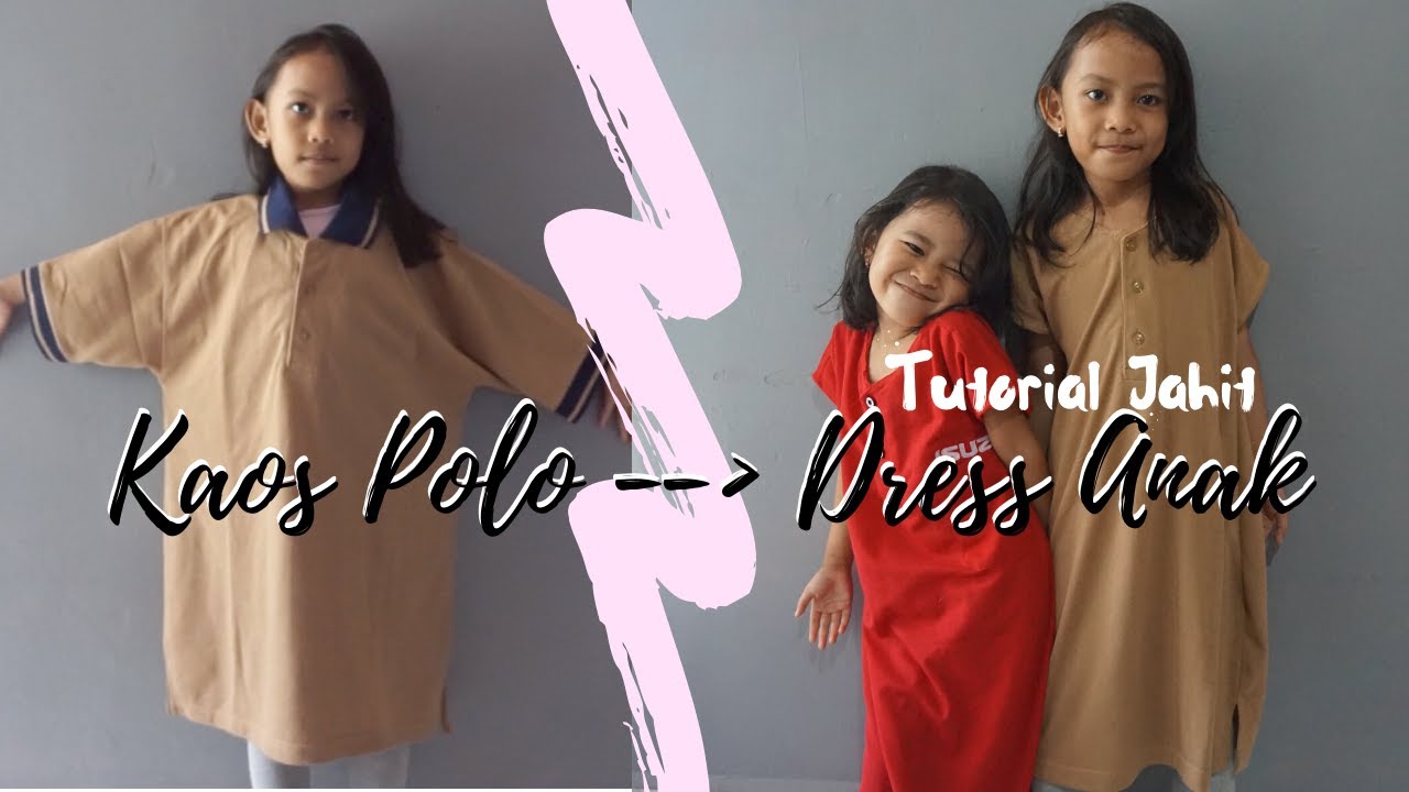  Tutorial  Menjahit Mengubah Baju  Ayah Menjadi Dress Anak  