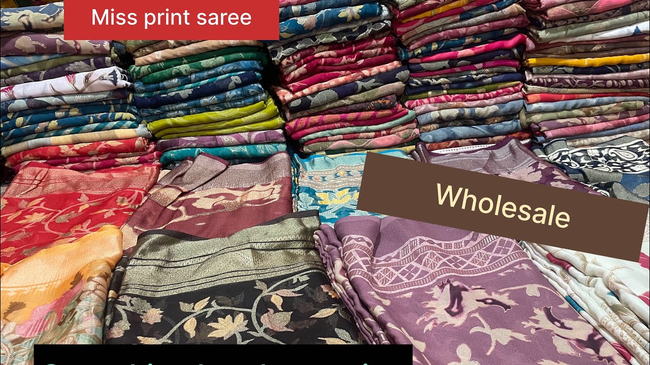 Miss print saree sabse sasti price ki saree branded sida surat Godoun @maasatidadicutpiece 