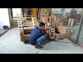 diy recliner sofa wood structure making indian design