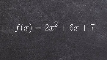 Learn how to identify the vertex and axis of symmetry using completing the square