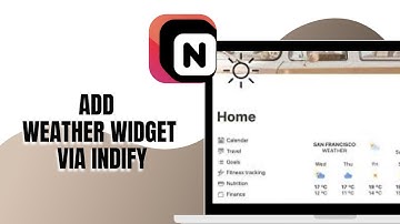HOW TO ADD A WEATHER WIDGET TO NOTION VIA INDIFY