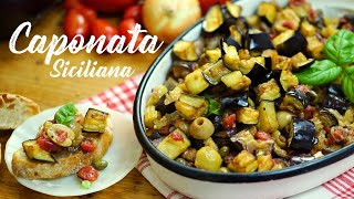 Caponata / La mejor receta de Berenjenas, vegetariana fácil y deliciosa