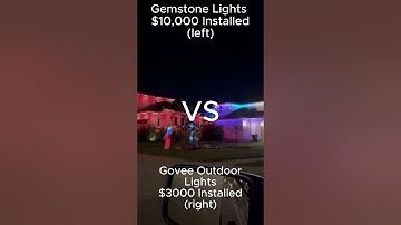 Gemstone Lights Vs Govee Outdoor Lights. #govee #goveelights #gemstonelights