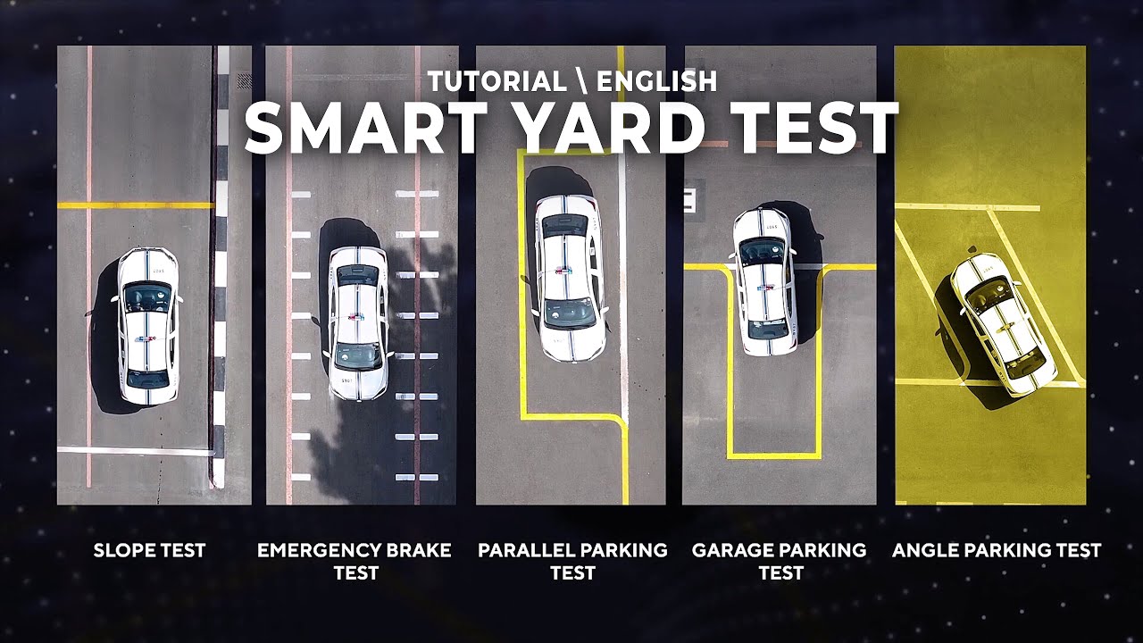 Smart Yard Parking Test Galadari Motor Driving Centre English YouTube
