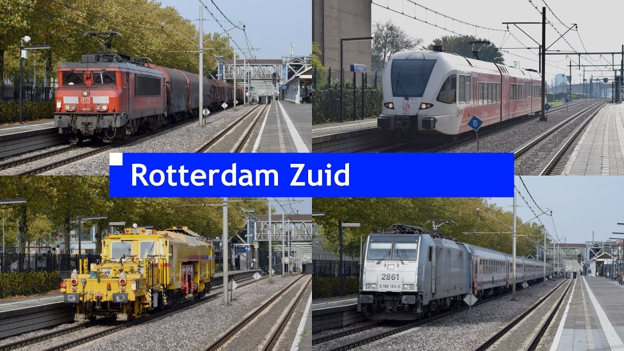 Treinen op station Rotterdam Zuid