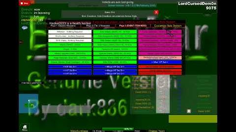 A Hacker in Roblox: Base Wars The Land called hacker0223