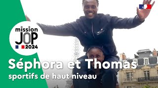 Séphora et Thomas, sportifs de haut-niveau qui ont rejoint l&#39;équipe sport de la Police nationale