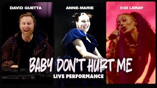 David Guetta, Anne-Marie, Coi Leray - Baby Don’t Hurt Me (Live Performance edit) Resimi