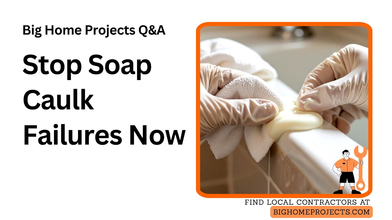Soap Residue Caulk Failure Tooling Dry Finger Method