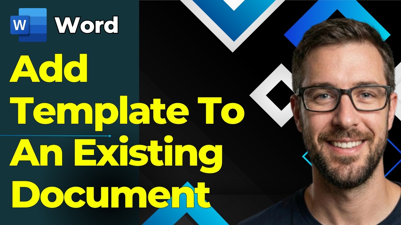 How To Add Template To Existing Document In Ms Word [2026 Guide] - YouTube