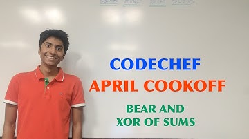 Range XOR Queries - CodeChef - BEAR AND XOR SUMS - Part 1