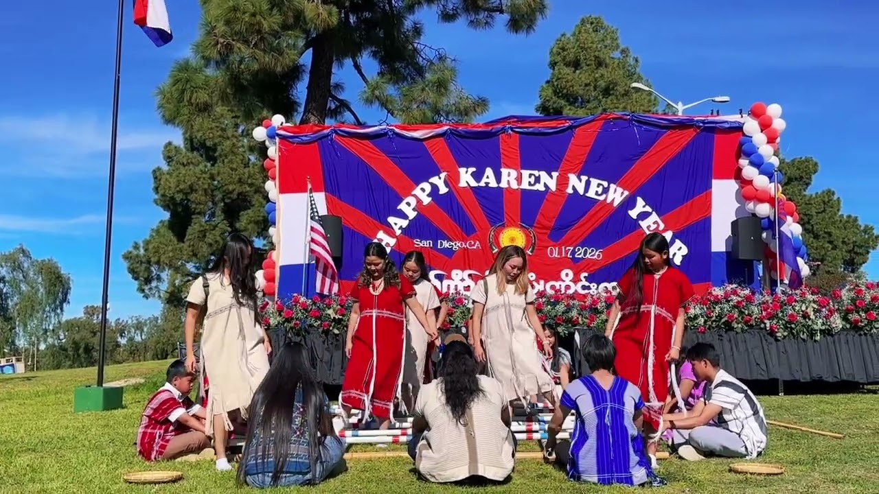 2026 (2765) Karen Bamboo Dance - San Diego Karen New Year Celebration 🎉 