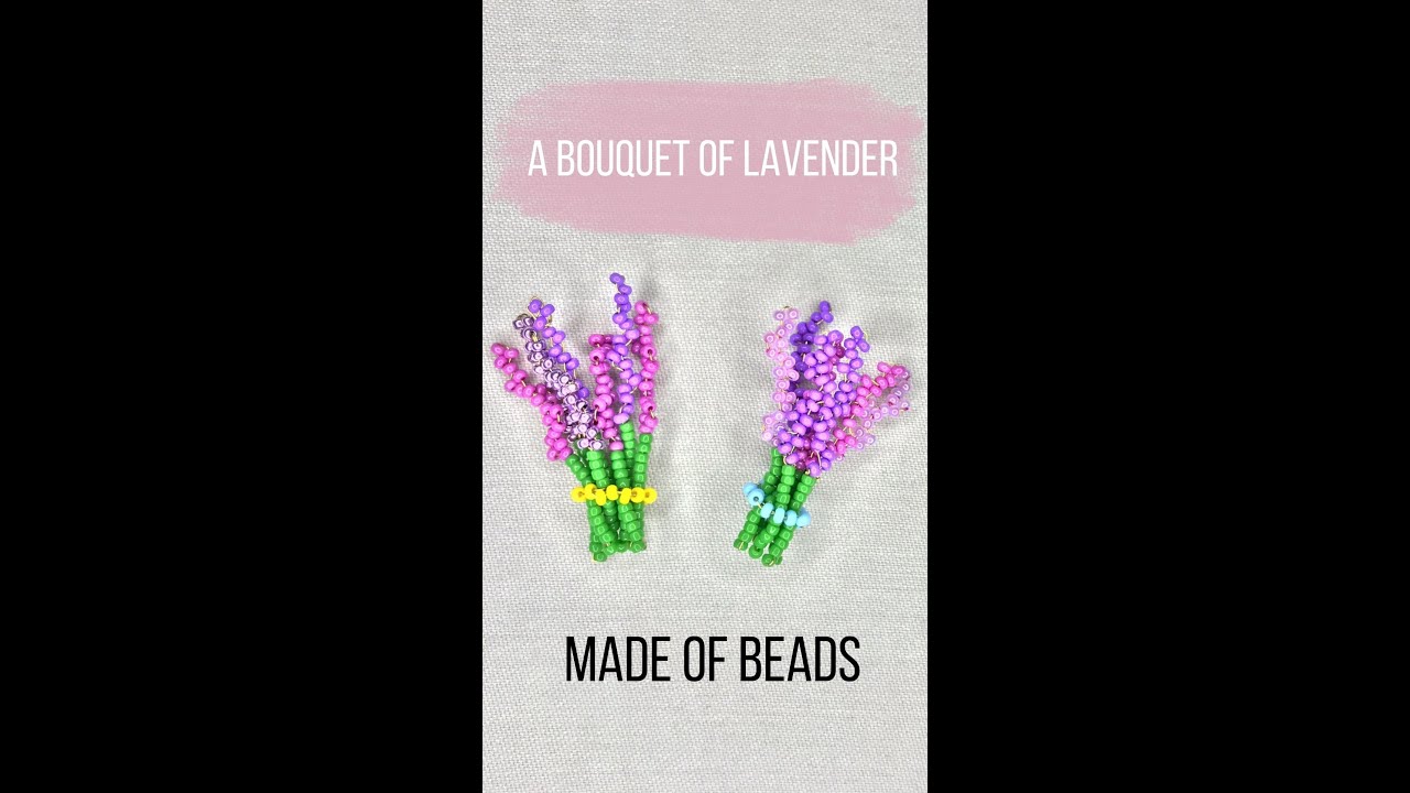 BEADS tutorial Tutorial and aesthetic Lavender Diy - YouTube