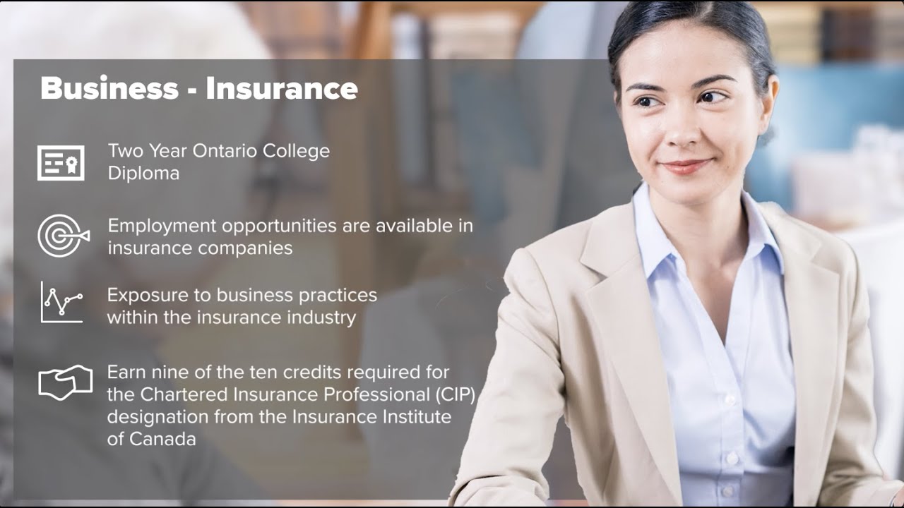 Business - Insurance Program at Conestoga