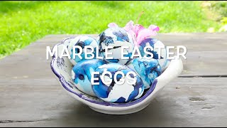 DIY Marble Easter eggs Dye