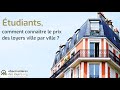 Comment connatre le prix des loyers ville par ville 