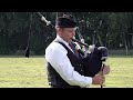 Alfred E. Milne set from piper Hamish Munro of Turriff Pipe Band during 2021 RSPBA contest in Huntly