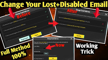 Ful Method to Change Lost+Disabled 3rd Email From Your Pubg Account | How to remove 3rd Email+Number