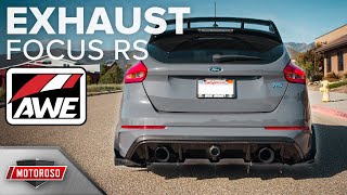 The Focus RS Gets ROWDY | AWE Touring Exhaust +  Stainless Works Downpipe