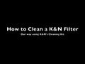How to Clean a K&amp;N Filter in Black and White.