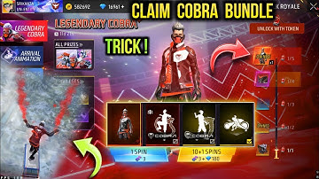 Legendary Cobra Bundle Spin | Cobra Bundle Return | Free Fire Cobra Bundle Kitne Diamond Mein Milega