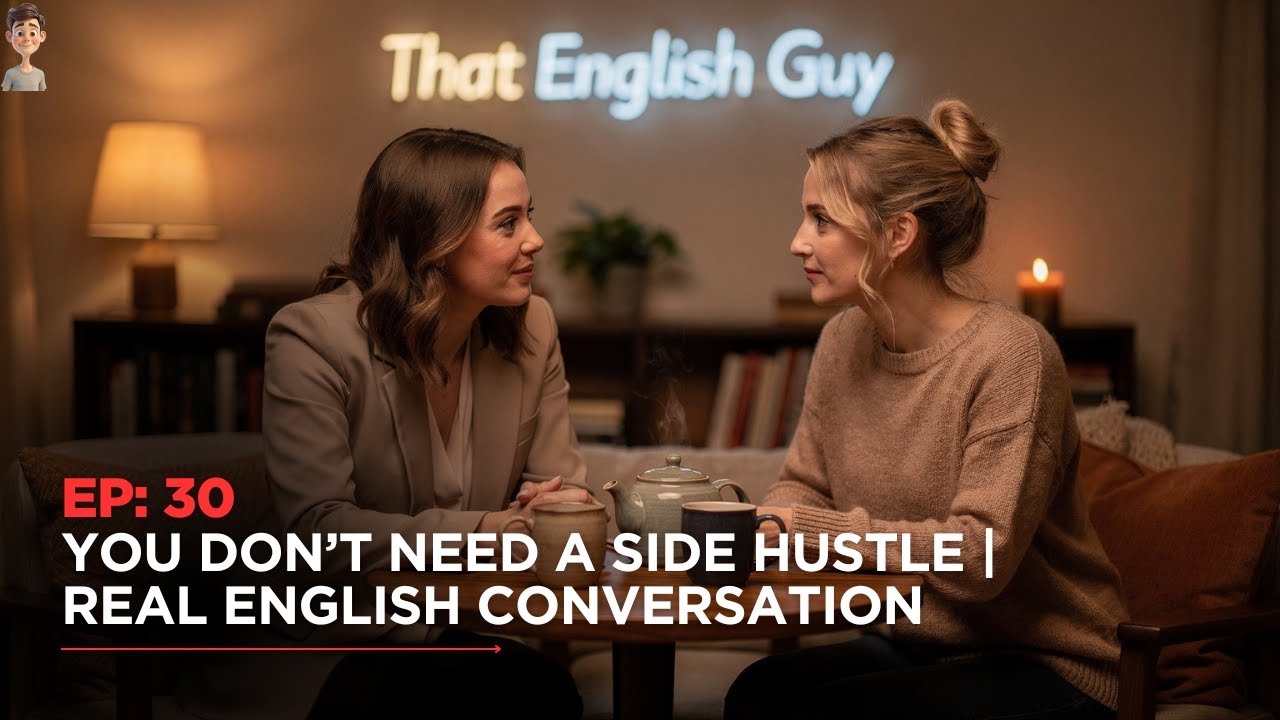 Изучите настоящий разговор на английском о культуре хастла | Улучшите навыки аудирования и словар...