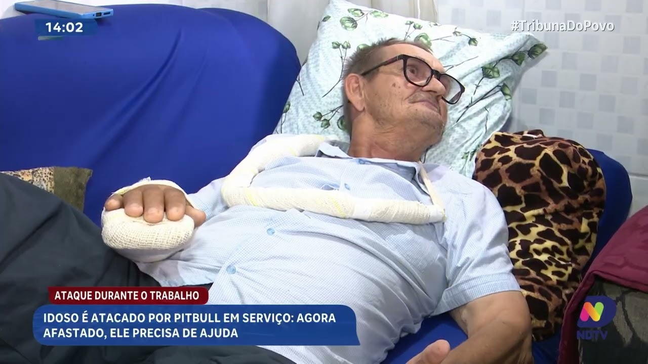 Idoso atacado por pitbull em Joinville precisa de ajuda