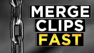 How to Merge Two Clips Together in Adobe Premiere Pro - FAST