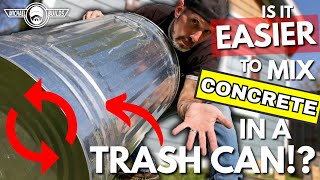 Is it easier to mix concrete in a trash can?! by Michael Builds 64,724 views 11 months ago 6 minutes, 13 seconds