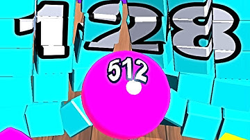 Crazy Ball Run 2048 -  Ball Merge Gameplay Part 77 android, ios