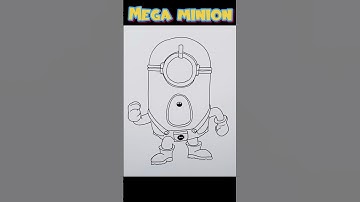 How To Draw MEGA MINION MEL | DESPICABLE ME 4 #shorts #art #drawing #minions #despicableme4