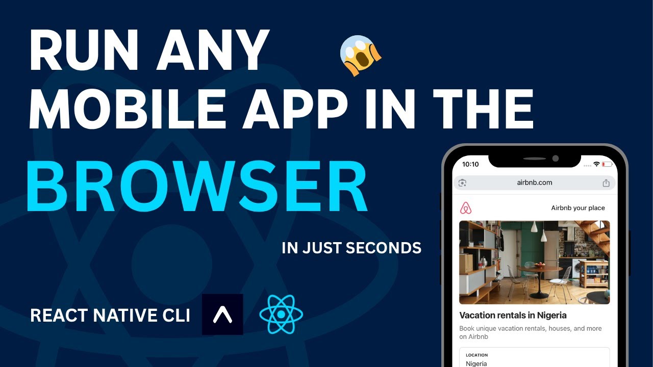 How to run react native app in web browser | react native expo tutorial ...