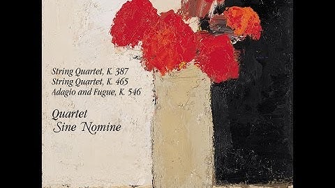 Mozart: String Quartet in C Major, K. 465 (Op. 10/6) - Quatuor Sine Nomine