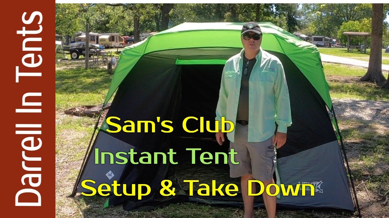 Darrell In Tents | Members Mark 6-Person Light Shield Instant Tent Setup &  Take Down - YouTube